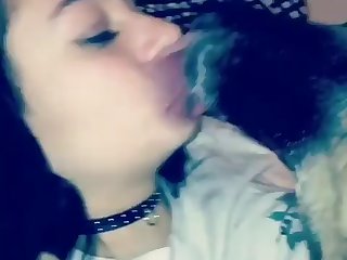 Girl Kissing Dog 3